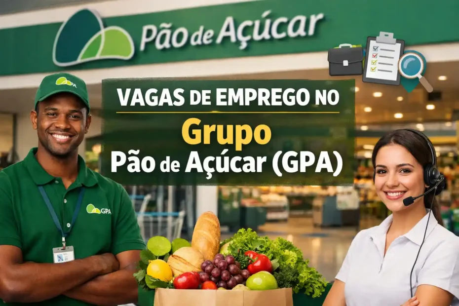 vagas de emprego no Grupo Pão de Açúcar (GPA)