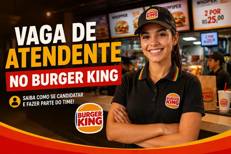 Atendente no Burger King: salário e como trabalhar