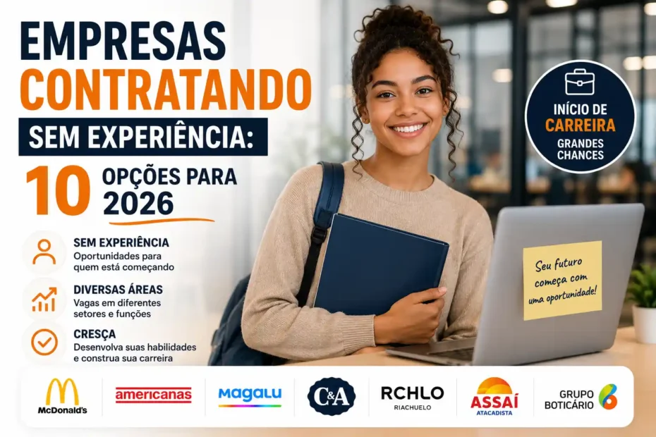 Empresas contratando sem experiência